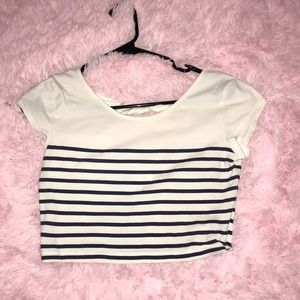 Cute striped crop top